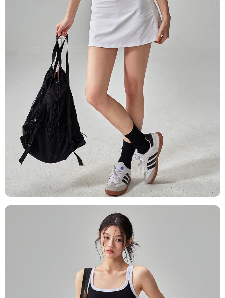 Xueqiman Women's Summer High-Waist Tennis Skirt, Two-in-One Anti-Exposure Yoga Pilates Fitness Skirt 12