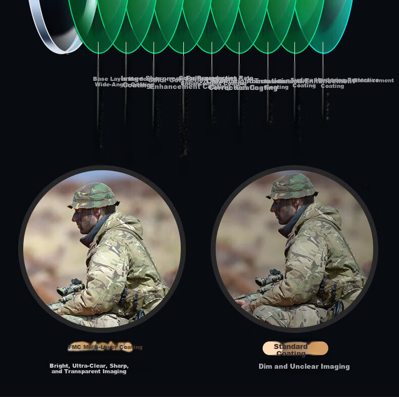 CURB Monocular Telescope High-Power Military Night Vision 8000 Professional Portable Birdwatching with Phone Connectivity for Adults 9