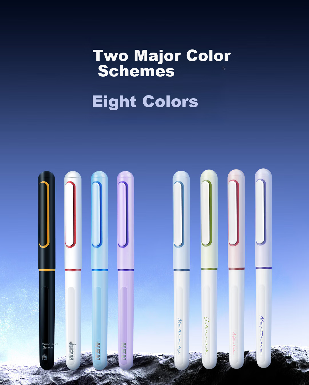 Dianshi Time Capsule Non-Splash Ink Fine Nib Fountain Pen Posture Correction for 3rd Grade Primary Students Calligraphy Pen Back to School 7155 Purple Barrel - EF Nib [Magic Erasable Blue Ink] 5