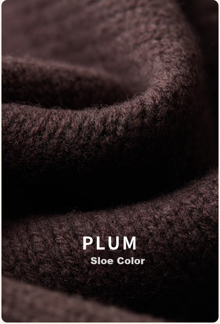 JIUMU Pure Wool Warm Knitted Balaclava Hat for Women Autumn Winter Cold-Resistant Hat with Integrated Hood and Scarf 9