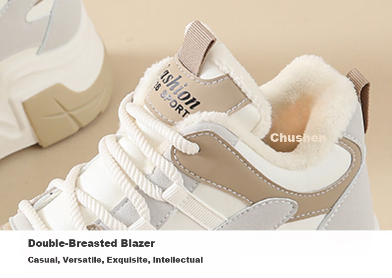 CARTELO Women's Fleece-Lined Winter Casual High-Top Cotton Shoes Warm Sports Sneakers Mika 1652 Size 35 4