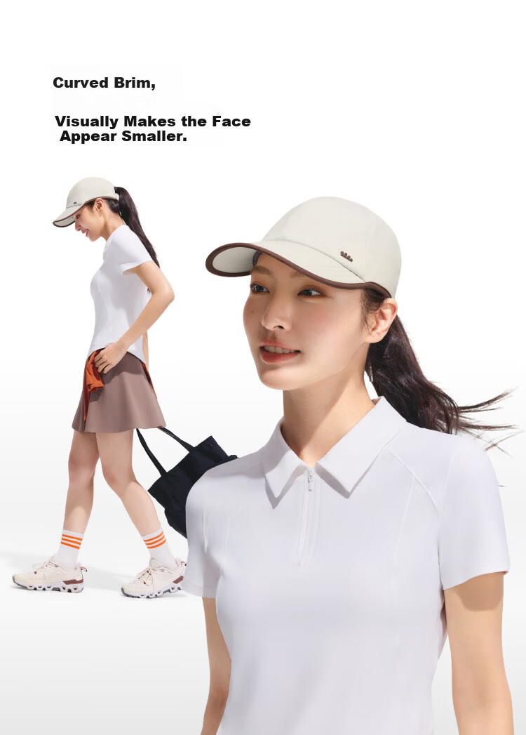 Beneunder Women's Lightweight Sun Protection Duckbill Cap Baseball Hat UV Protection Fashionable All-Face Sunshade Black 11