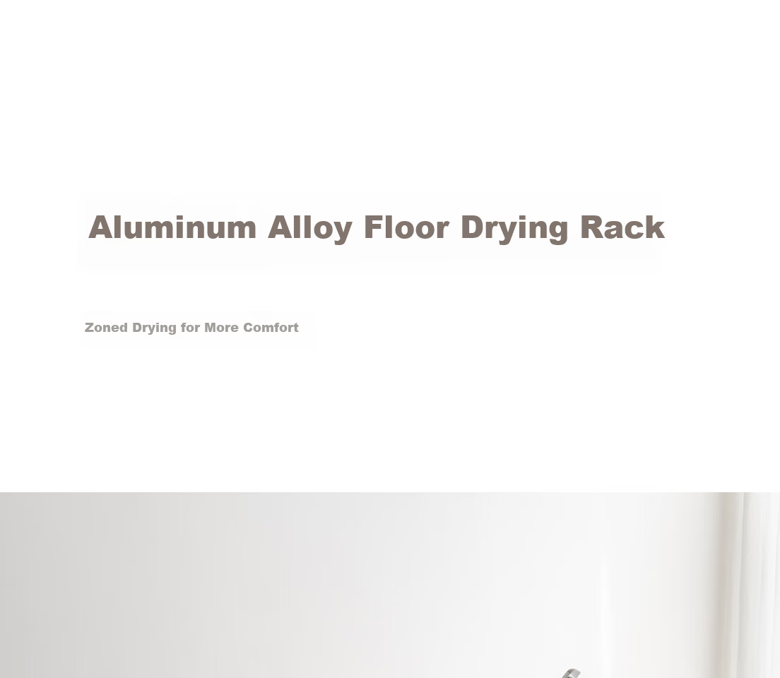 Lazy Corner Small Foldable Clothes Drying Rack Balcony Floor-Standing Aluminum Alloy Clothes Hanger Silver 1
