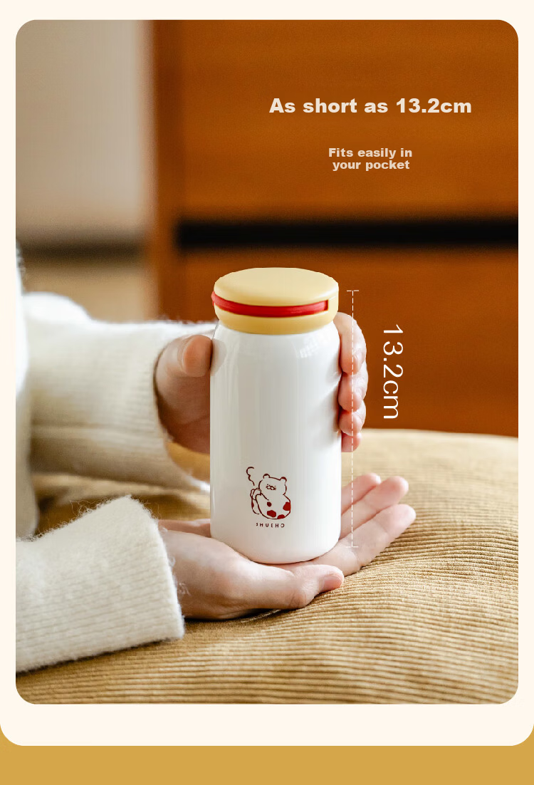 Shuke Mini Insulated Stainless Steel Coffee Pocket Cup Portable Small Thermos for Women 6