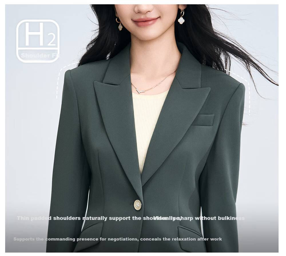 Miss Bird Women's Suit Set High-End Formal Small Size Professional Outfit National Exam Commuting Interview Blazer 3