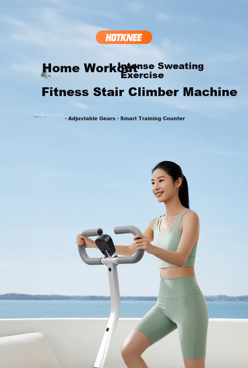 HOT KNEE Multifunctional Stair Climber Home Fitness Equipment Foldable Climbing Machine Treadmill Stepper 1