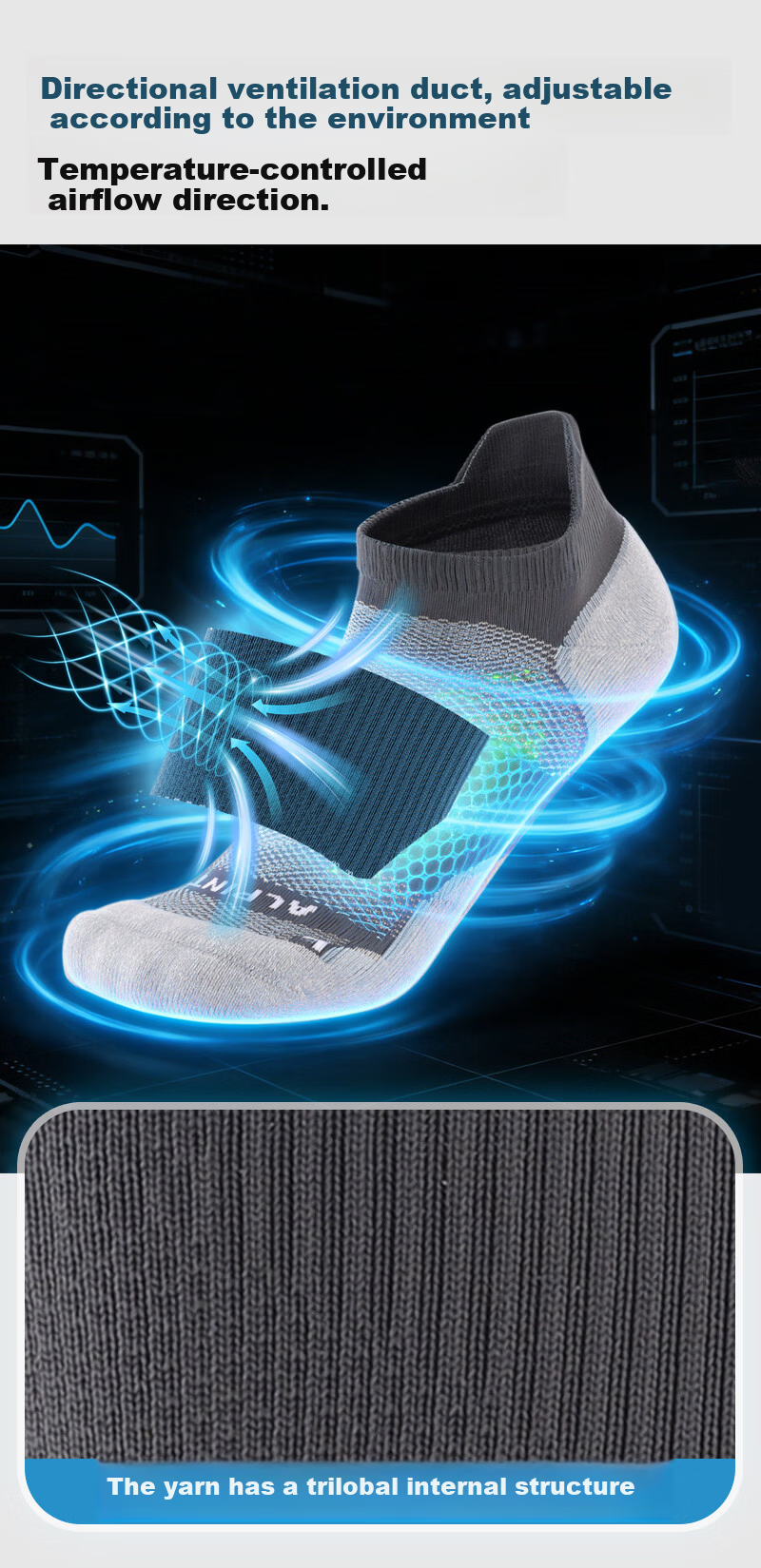 ALPINT MOUNTAIN CoolMax Professional Marathon Running Socks Moisture-Wicking Outdoor Sports Socks Trail Running Men 18