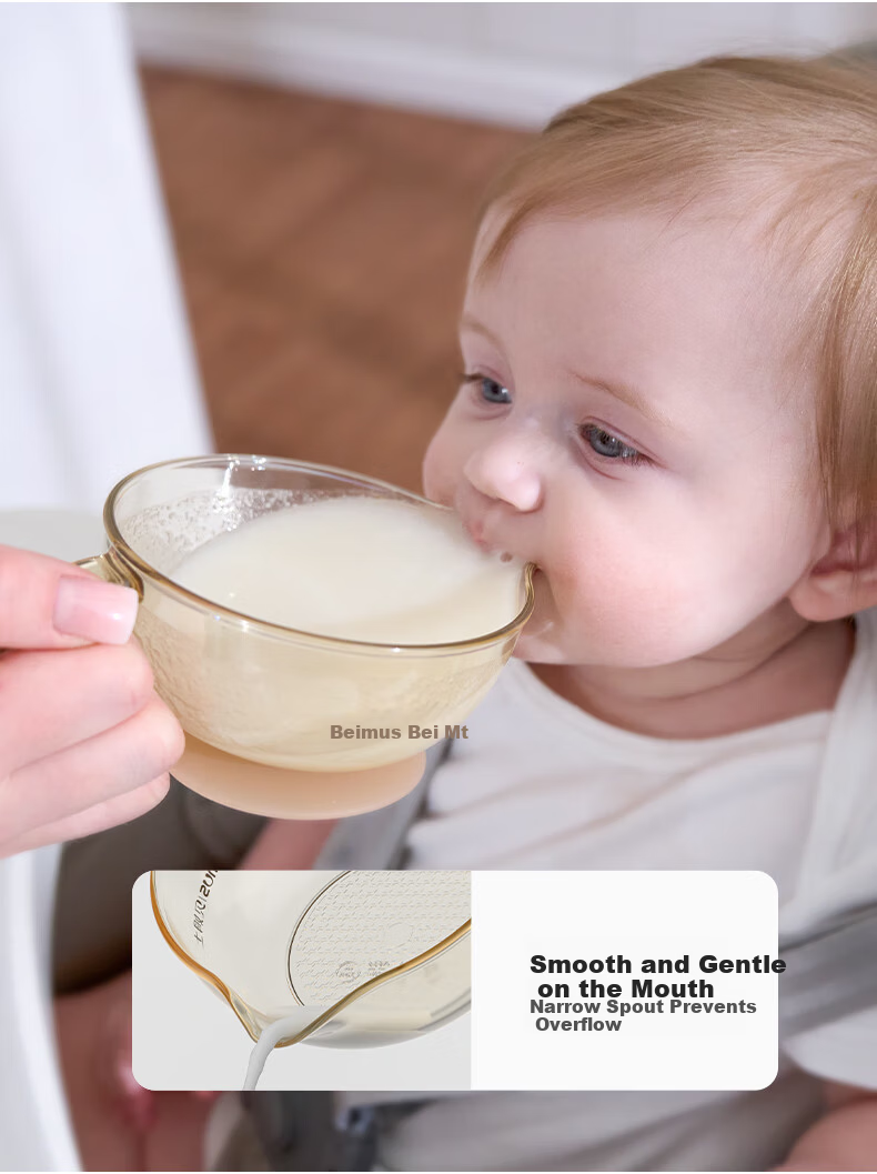 Bems 6-Month Baby Sharp Eagle Beak Feeding Bowl Newborn Infant Rice Cereal PPSU Steaming Egg Bowl Anti-Drop 3