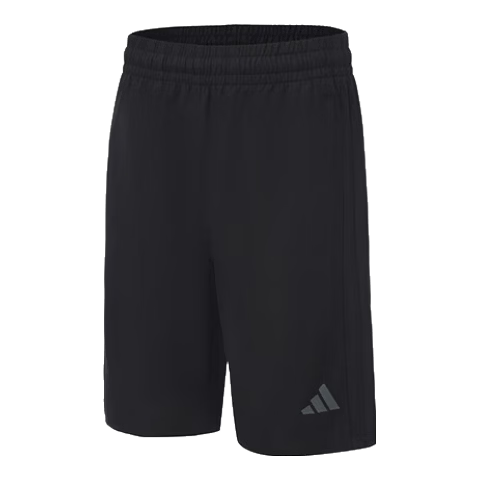 Adidas Men's Summer Outdoor Casual Slim Fit Elastic Waist Woven Sports Shorts Black/Grey M