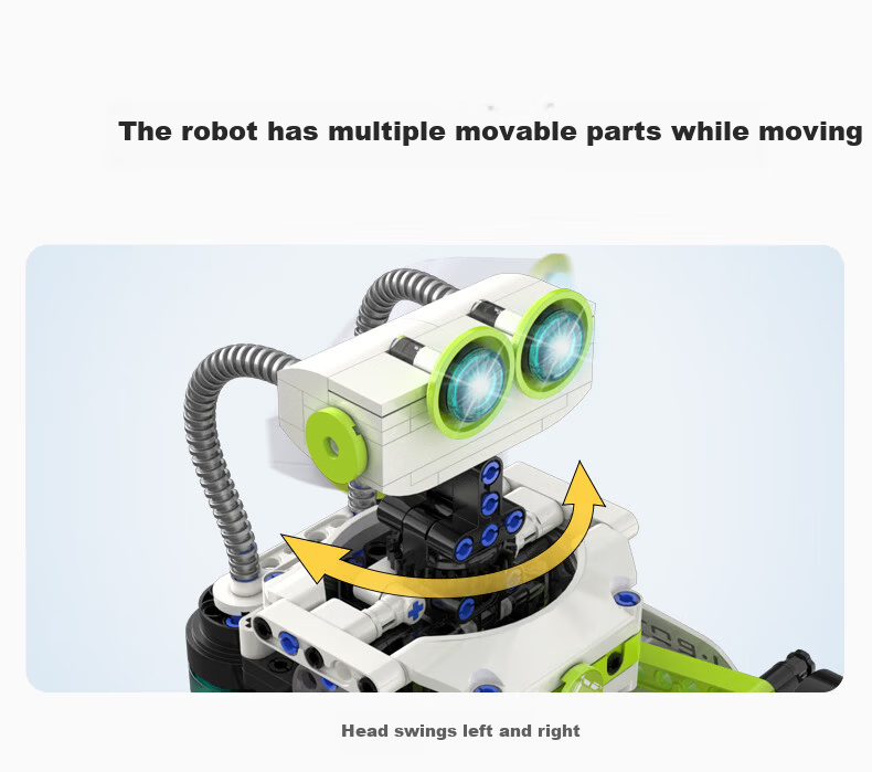 CaDA Building Block Programming Robot Boys Educational Puzzle Assembly Building Blocks Remote Control Toy Children's Birthday Gift 8