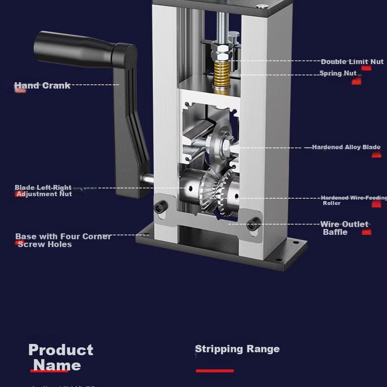 Delixi Electric Wire Stripping Machine Household Copper Wire Peeling Tool Cable Stripper Peeler Device 25