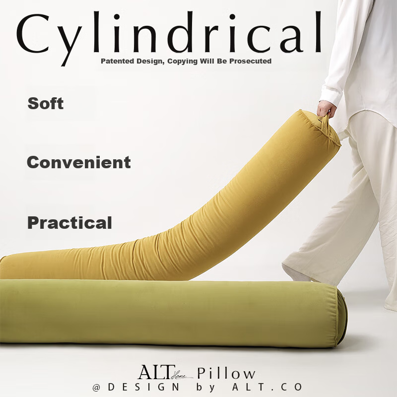 AiLu Long Body Pillow for Girls Sleeping Pregnant Women Side Sleep Leg Hugging Cylindrical Pillow Removable Washable for Boys