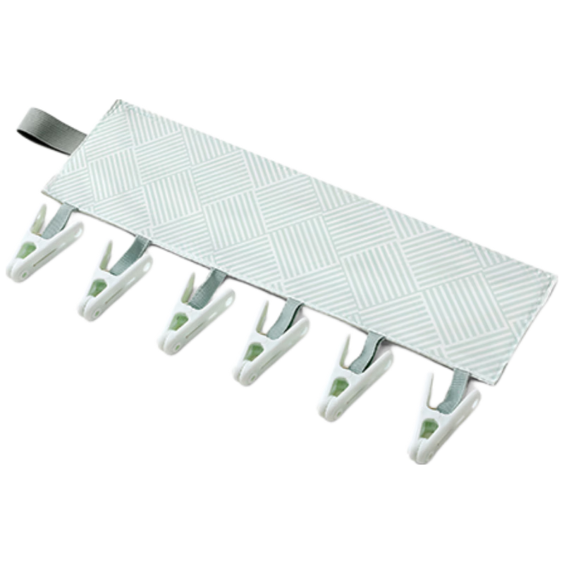 Grace Travel Folding Clothes Hanger Portable Fabric Drying Clip for Underwear Socks Hotel Trip Business Travel