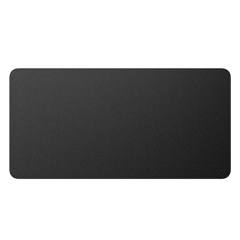 Deli 800x400mm Extra Large Dual Material Desk Mat Mouse Pad Extended Large Office Gaming Esports Computer Desk Pad Leather Texture Natural Oak Waterproof Wear-Resistant Black