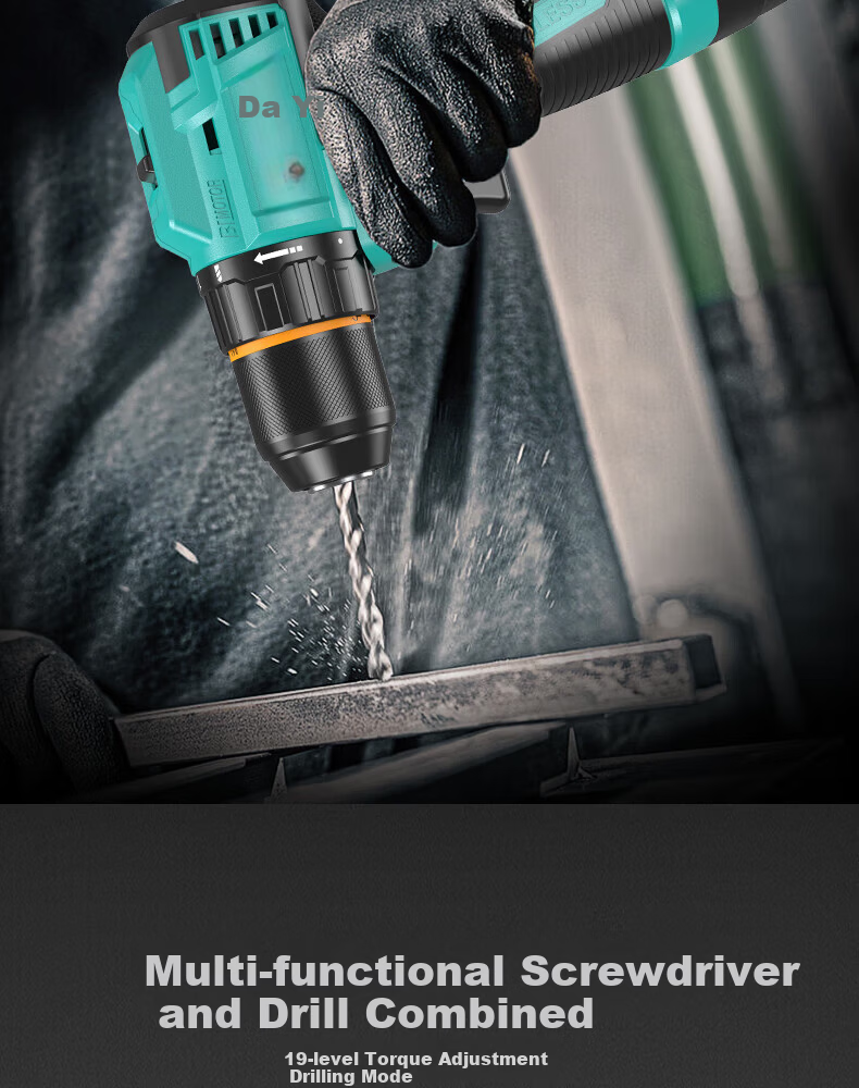 Dayi Brushless Electric Screwdriver Q3 Cordless Drill 16V Lithium Battery Compact Power Drill 3305SEA-1S 3