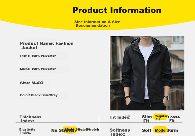 ROMON Fleece-Lined Jacket Men Autumn Winter Warm Business Casual Stand Collar Gray L 4
