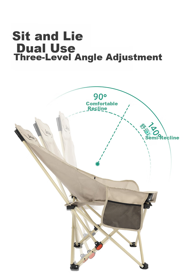 Shanfei Nest Joy Moon Chair Outdoor Folding Chair with Widened Armrests Portable Recliner Picnic Stool Nap Fishing Lounge Chair 1