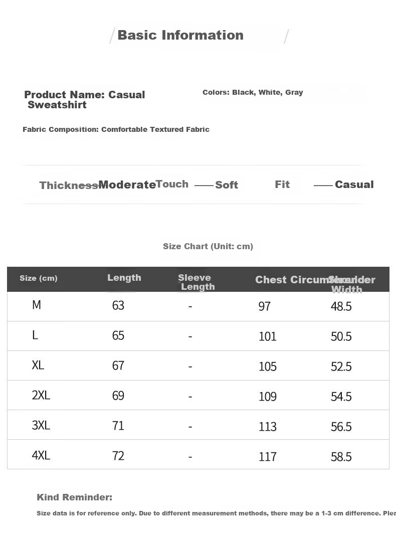 Miiow Men's Hoodie Spring Autumn Long Sleeve T-Shirt Crew Neck Casual Trendy Long Sleeve Base Shirt Gray XL 2
