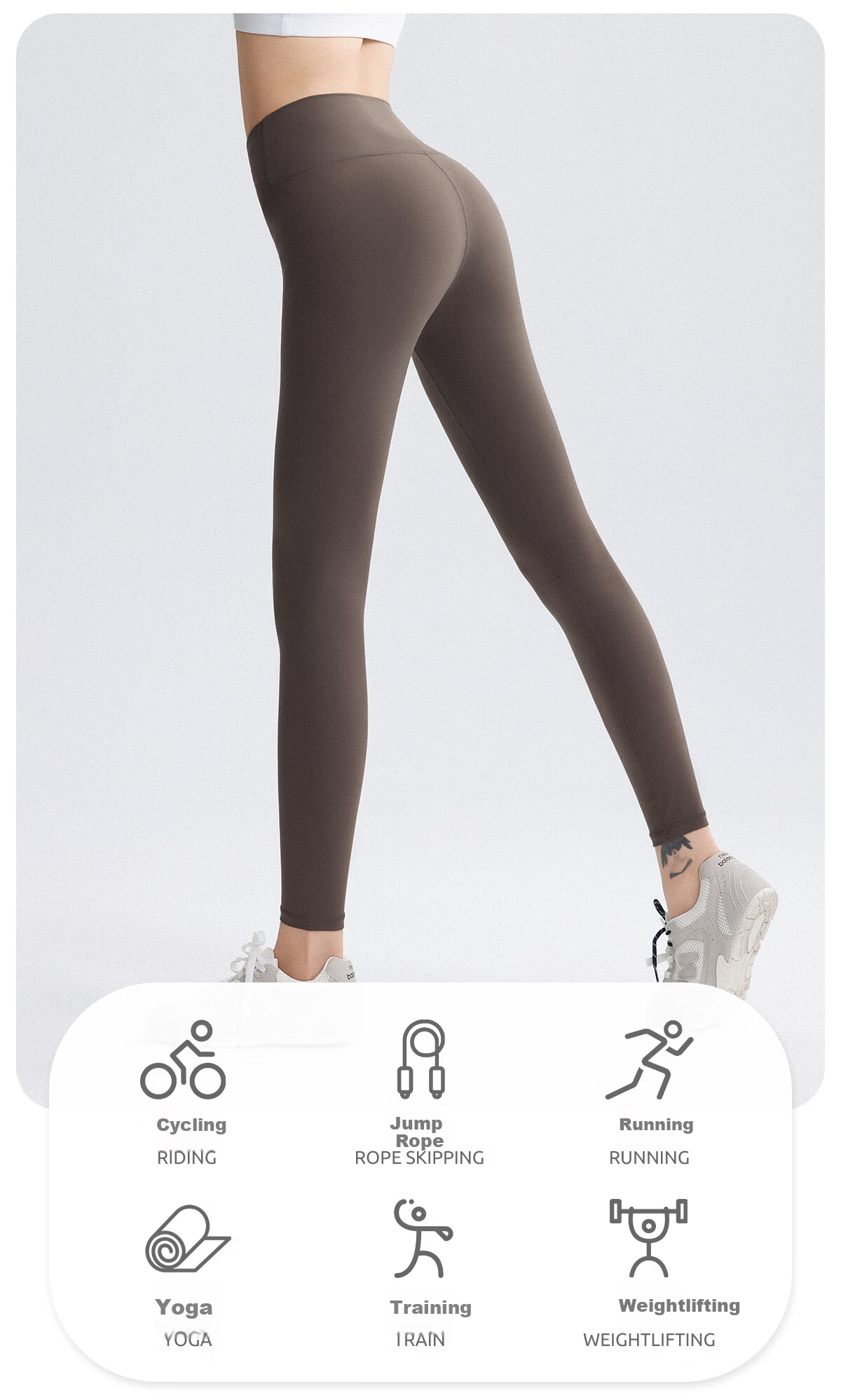 DRUR Women's Outdoor Slim Fit High Waist Butt Lift Shark Skin Quick-Dry Training Yoga Cycling Leggings 2