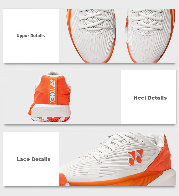 YONEX Tennis Shoes Professional Competition Non-Slip Shock Absorption Power Cushion Fashion Men SHTE5MACEX White Size 40 10