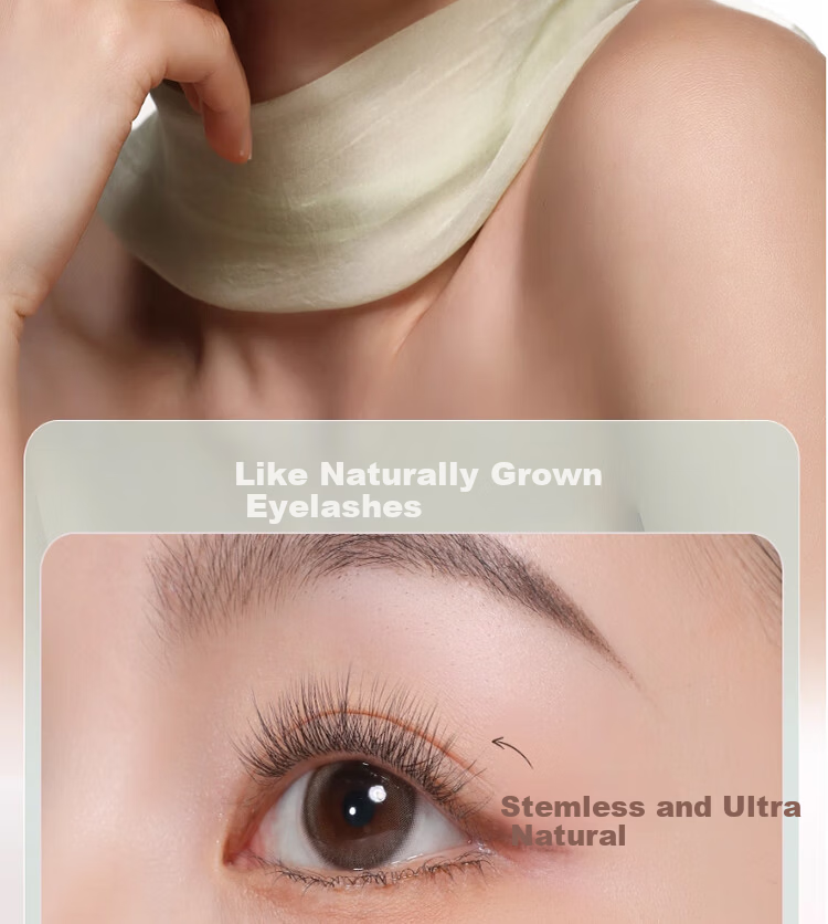 Goood 0.07mm Ultra-Fine Korean Style False Eyelashes, Individually Defined, Glue-Free, Self-Adhesive, Formaldehyde-Free, Natural Look 5