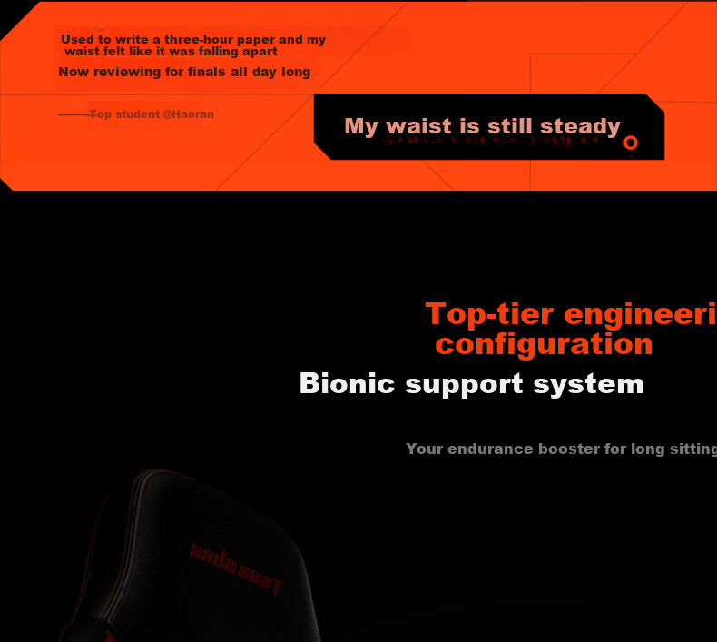 AndaseaT Anderset Gaming Chair Computer Chair Tiger Head Chair Ergonomic Office Chair War God Throne Mechanical Tiger Black 10