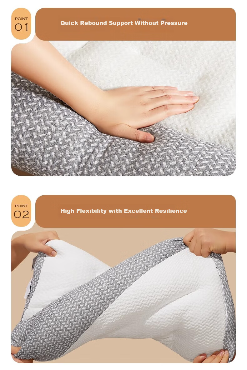 Jingyan Cervical Pillow Adult Sleep Aid Neck Support Pillow Cervical Spondylosis Deep Sleep Massage Heat Therapy Traction Pillow 6