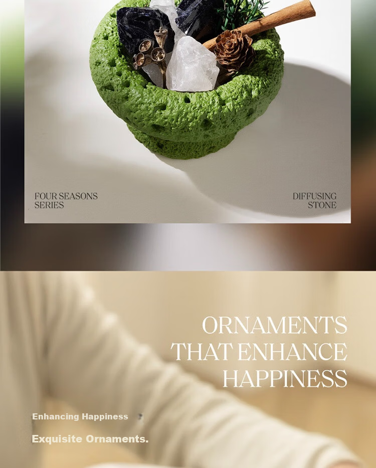 Song Dynasty Four Seasons Leisure Courtyard Aromatherapy Incense Long-lasting Fragrance for Bedroom Birthday Niche Wedding Mother's Day Gift Crystal Rhythm Sandalwood 7
