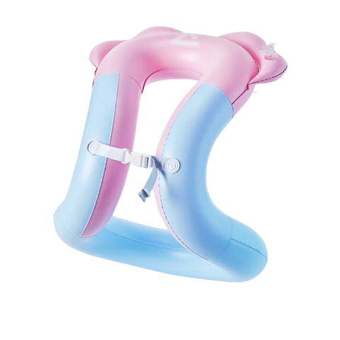 PEAK Children's Swim Ring, Life Buoy for Beginners, Inflatable Armpit Swim Ring, Portable Swimming Equipment, Pink