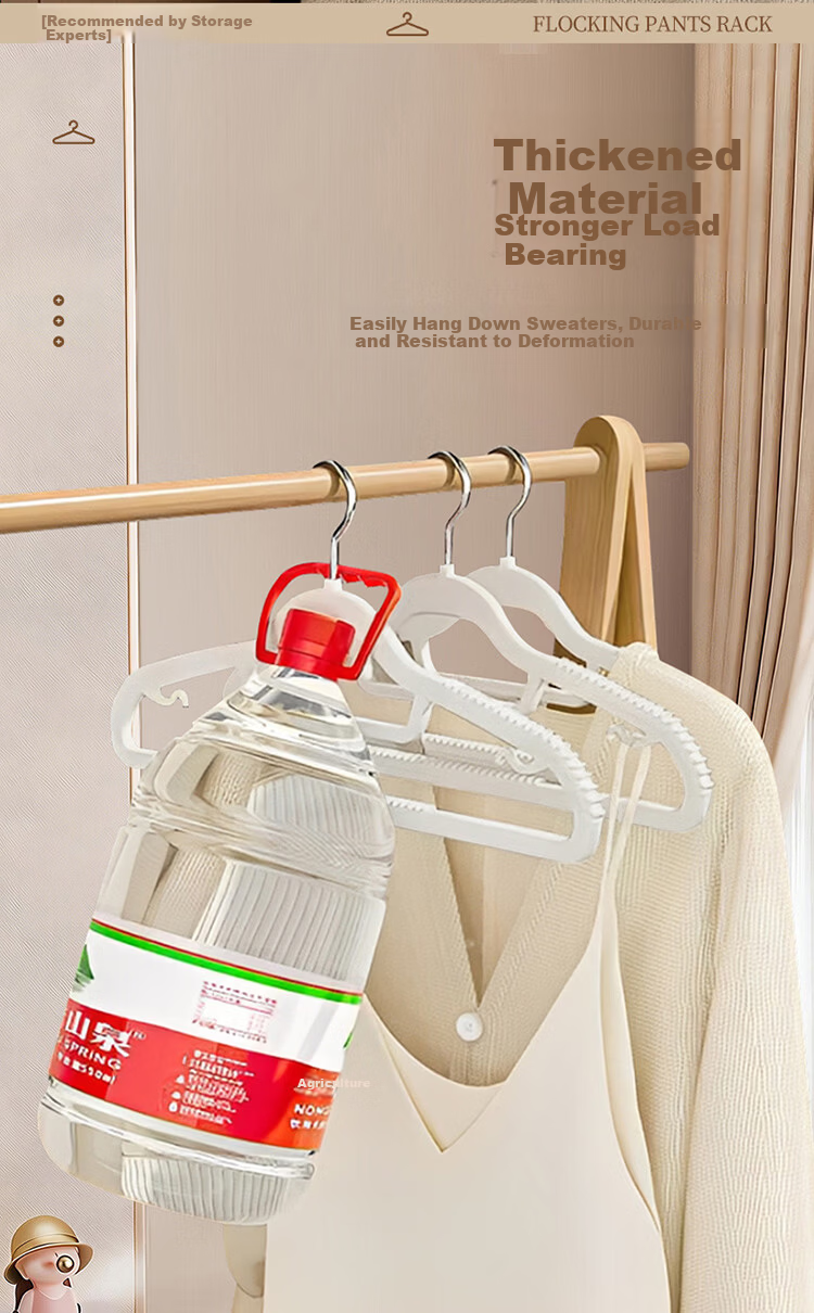 JEKO&JEKO Household Clothes Hanger Non-Slip No-Trace Drying Rack Wardrobe Hanging Hanger Dormitory Student Clothes Drying Rack 3