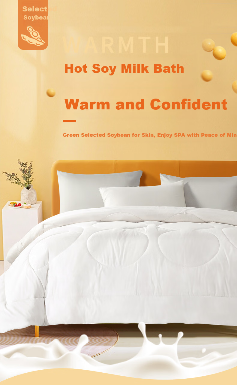 FUANNA Quilt A-Class Machine Washable Pure Cotton Knitted Ultra-Soft Naked Sleep Soybean Quilt Double Antibacterial Summer Quilt 200x230cm 1