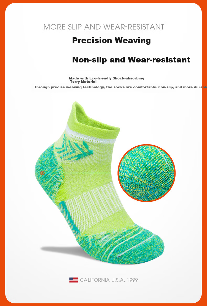 TFO Competition Grade Outdoor Sports Socks Durable Running Hiking Mountaineering Trail Socks 2902435 Women's Sky Blue 3