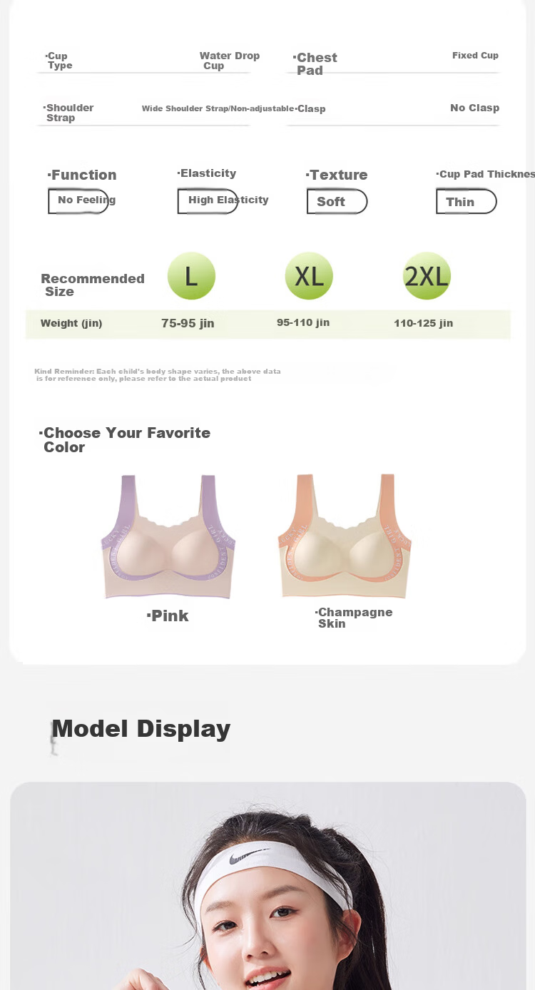 GUJIN 2-Pack Girls' Developmental Shaping Bras Teen Sports Vests for Middle and High School Students 15