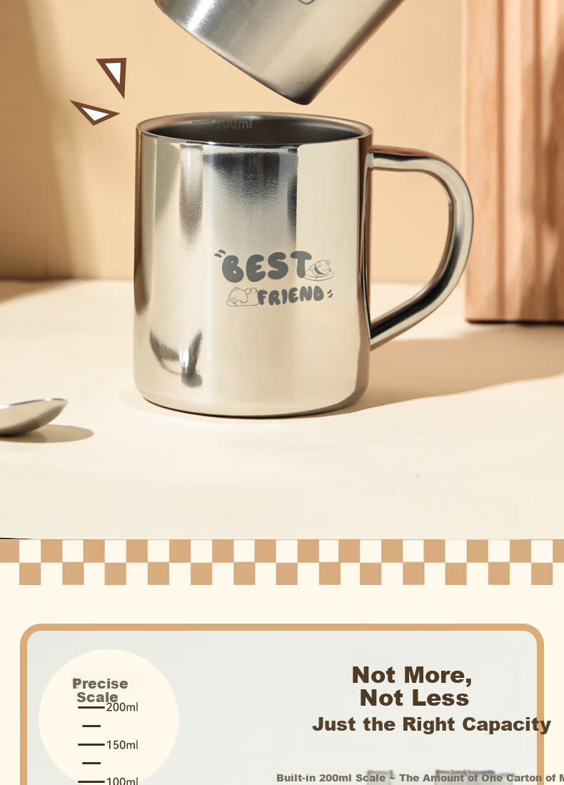 Corn Children's Water Cup 304 Stainless Steel Summer Food Grade Milk Cup Girl Kindergarten 2025 New Baby Lunch Box 5