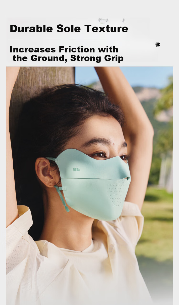 Beneunder Lightweight Breathable Sunscreen Face Mask Facekini High-Value Cycling Face Cover Green 5