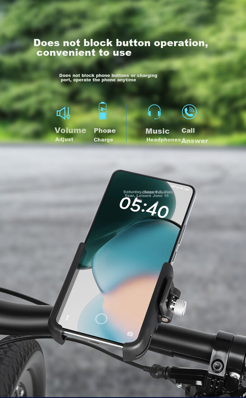GUB Cycling Phone Mount One-Click Lock Rotatable Aluminum Alloy Road Mountain Bike Video Shooting Ring Style 8