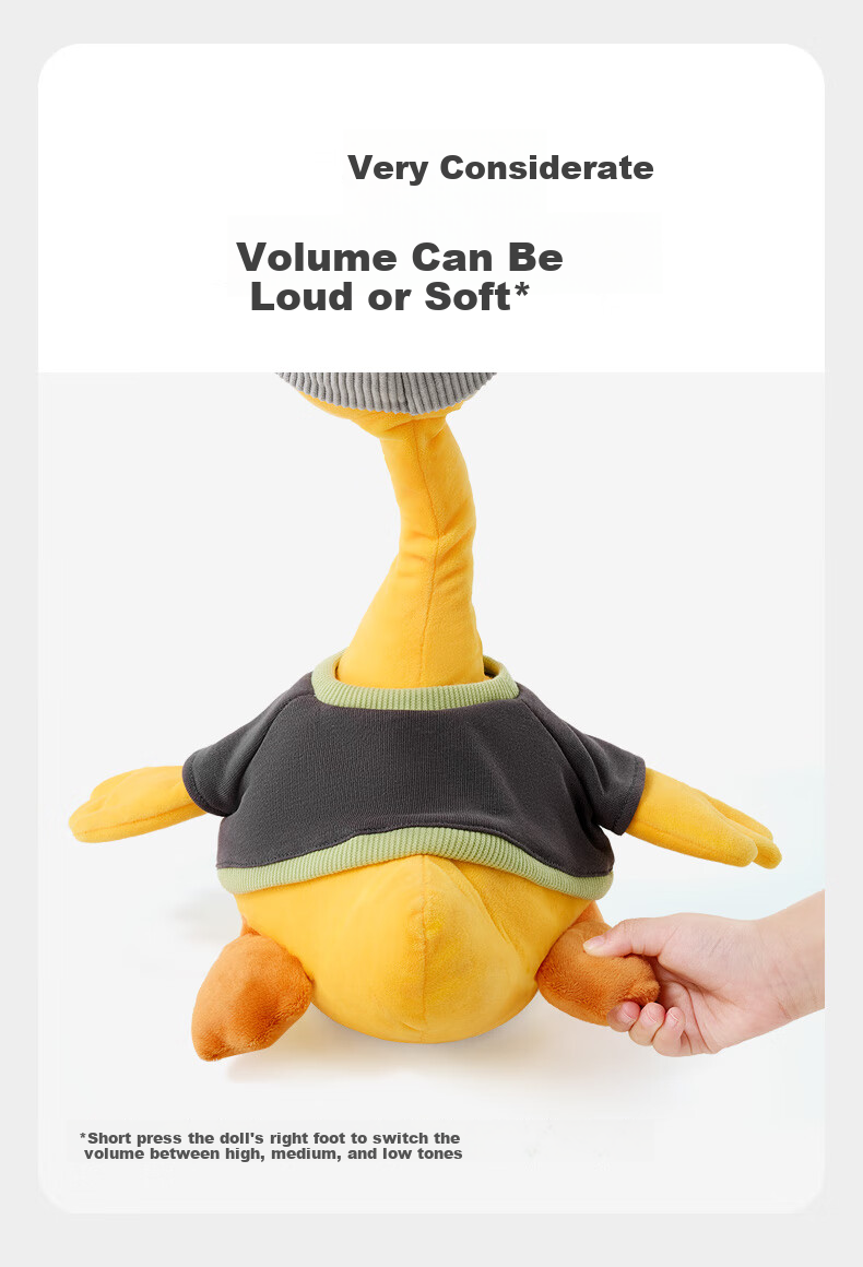 Babycare Magic Worry Duck Plush Repeating Funny Doll Stress Relief Toy Birthday Gift Pet Electric Repeating Duck 3.0 8
