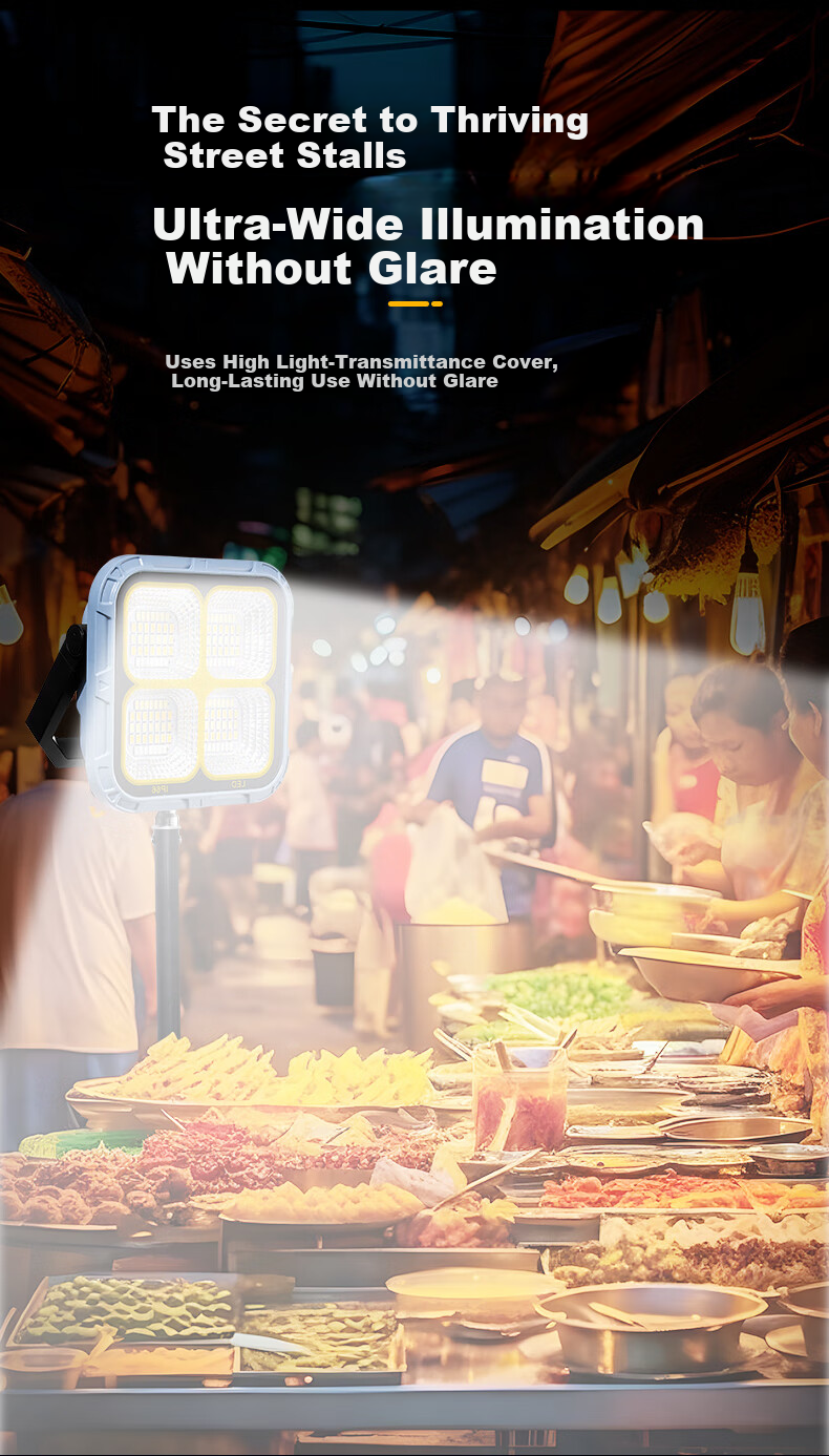 Tianhuo High-Power Outdoor Multifunctional Camping Light LED Portable Rechargeable Night Market Stall Worksite Lamp 3
