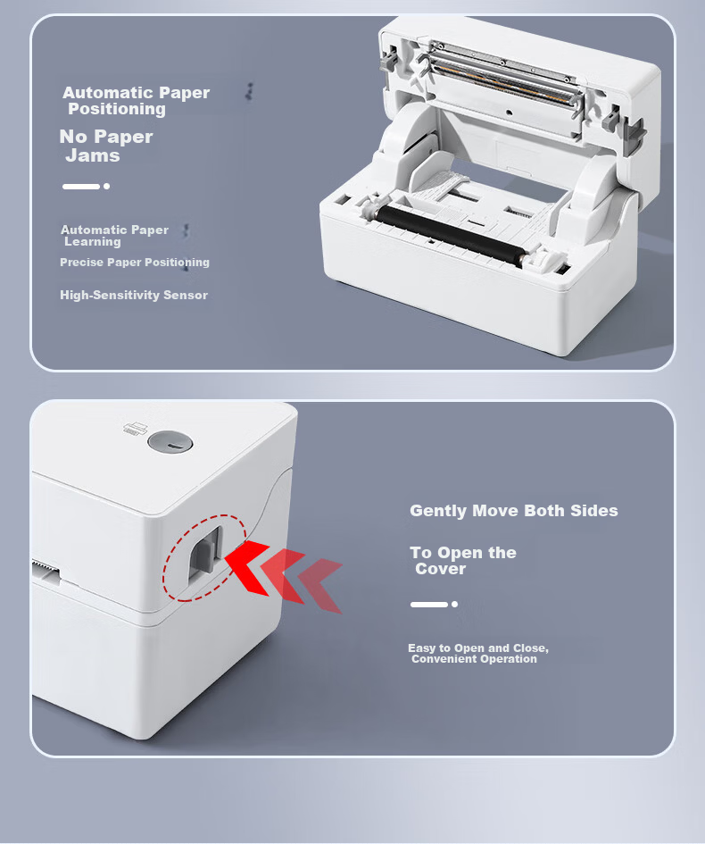 M&G 918U1 Courier Printer Single-Ply Single-Sided Thermal Printer 80mm Warehouse Logistics Commercial Office Label Barcode Printer PC Version 5
