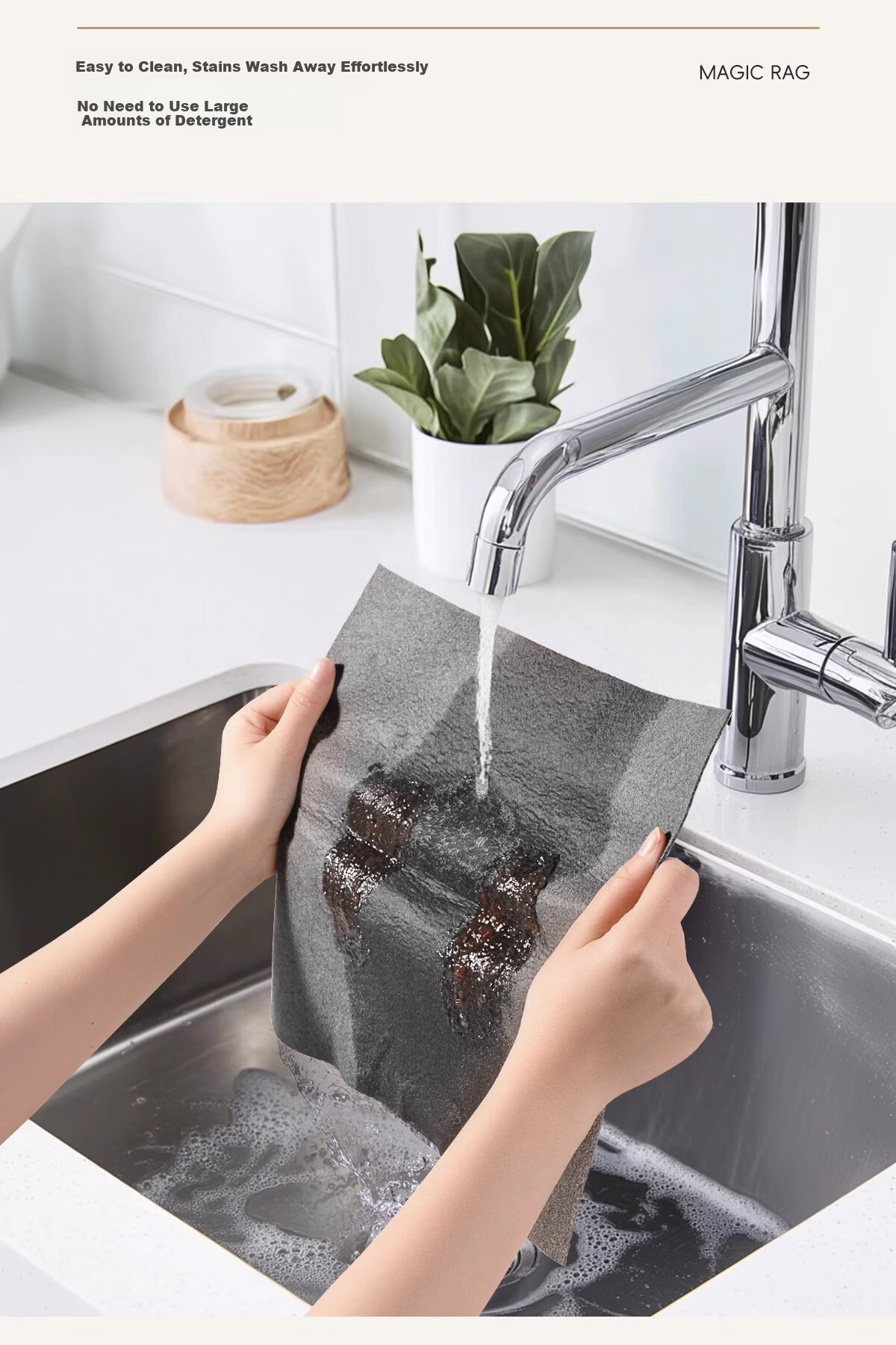 Guangduola Magic Cleaning Cloth Glass Wiper Streak-Free Thickened Car Wash Absorbent Magic Towel 12