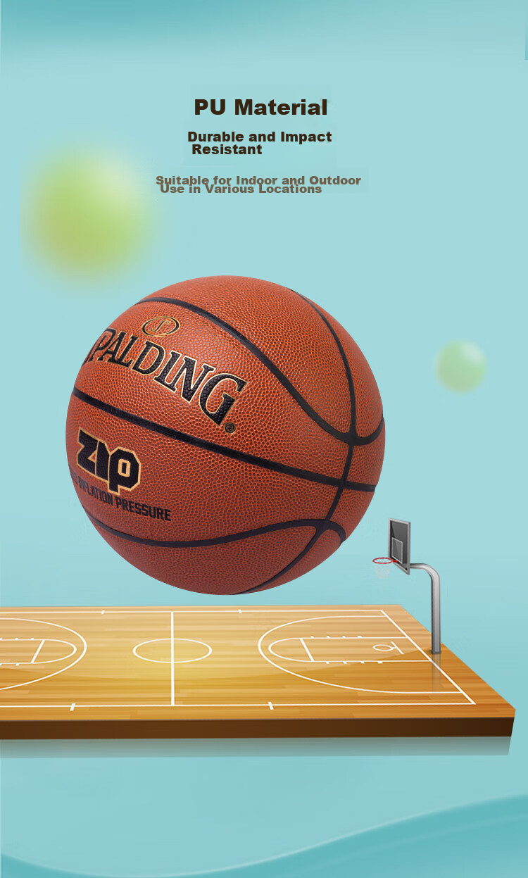 SPALDING Children's Size 5 Youth Basketball, Lightweight Training PU Ball, Suitable for Indoor And Outdoor Use, Model 76-893Y 5