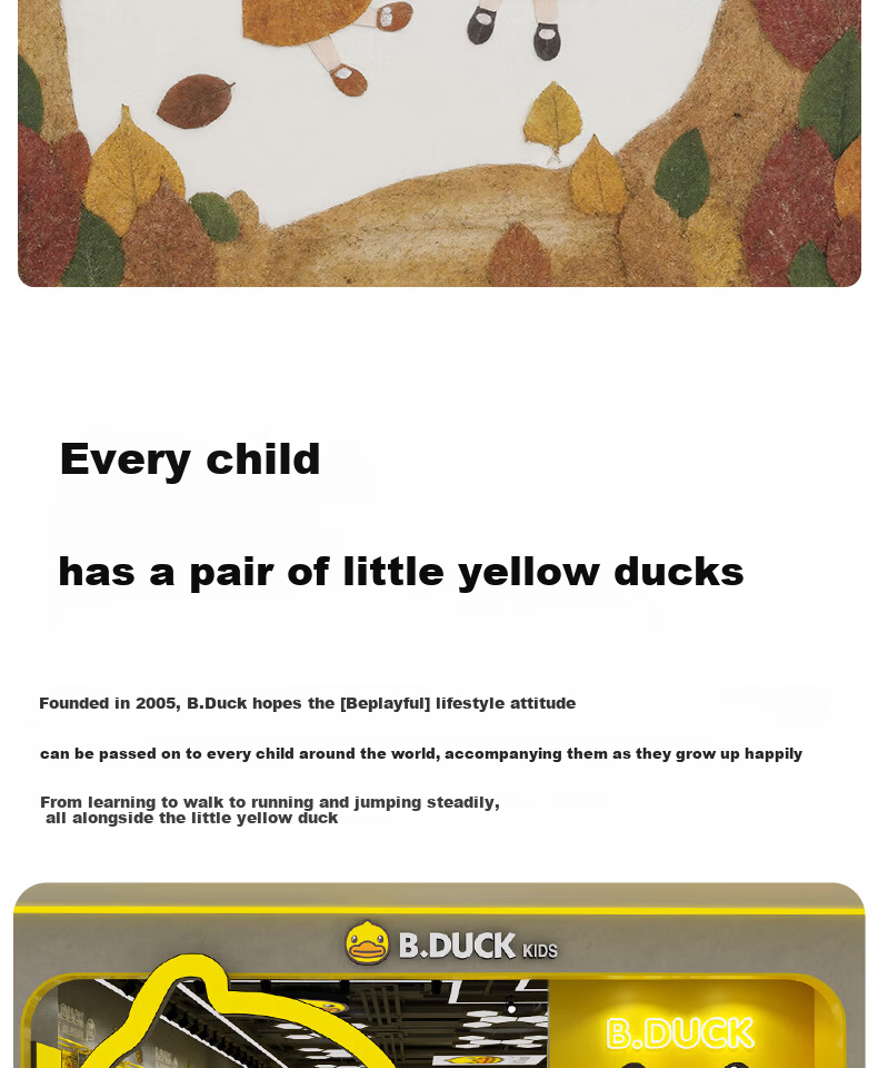 B.Duck Kids Yellow Duck Children's Shoes Boys Sports Shoes Girls Single Mesh Light-Up Shoes Lightweight Breathable Running Shoes 19