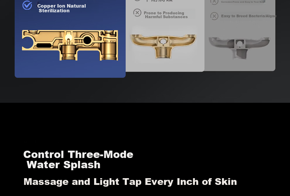 ARROW Shower Head, All-Copper Body, Top Spray, Handheld Sprayer, Pressure Boosting [Renovation Subsidy 15%] 22