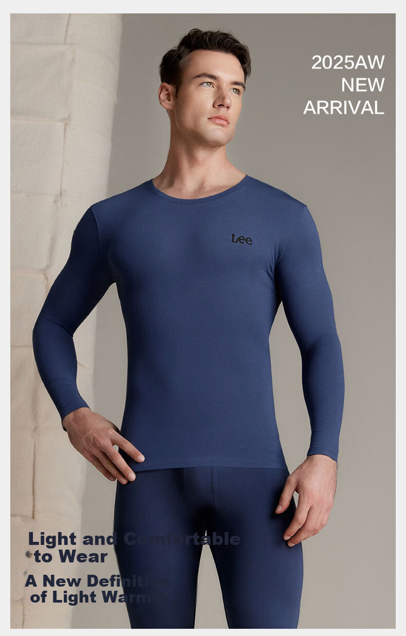 Lee New Men's Thermal Pants Pure Cotton Autumn Trousers Cold-Resistant Skin-Friendly Soft High Elasticity Close-Fitting Windproof Autumn Winter Base Layer Underwear 1