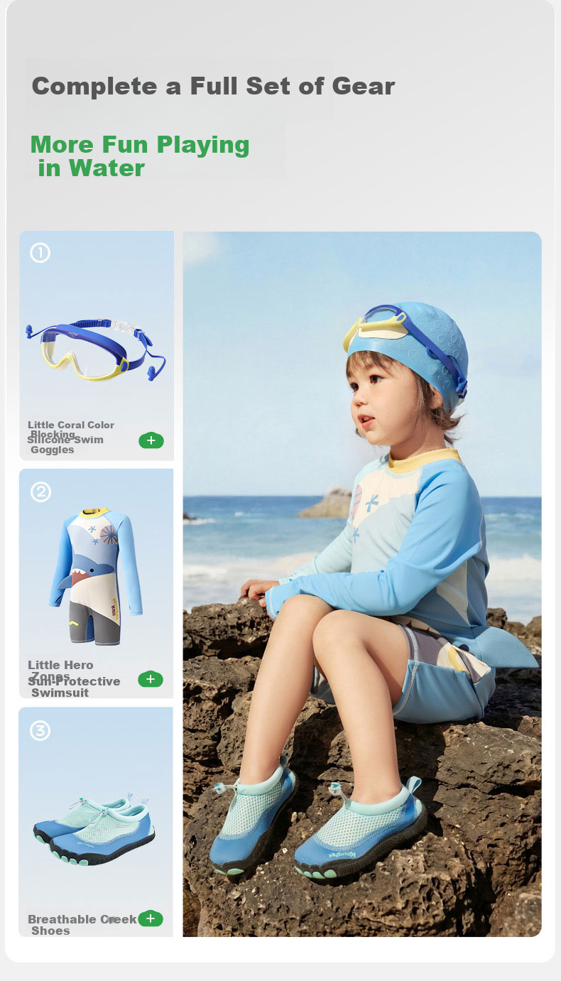 Kocotree KK Tree Kids Water Shoes Non-Slip Cut-Resistant Baby Beach and Water Play Shoes Dual-Use for Land and Water 19