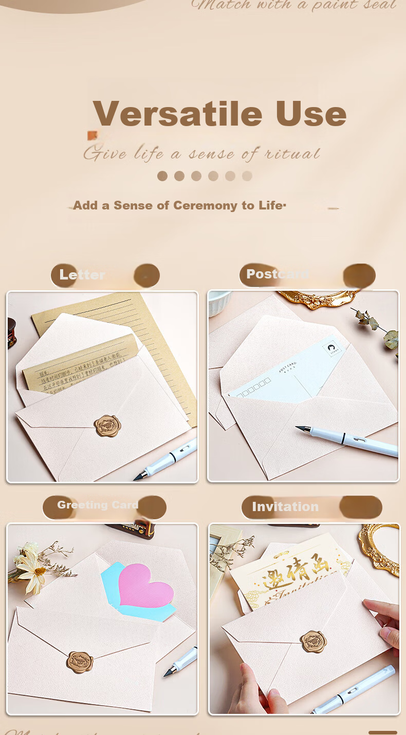 Grass Envelope Stationery with Line Drawing Puppy Birthday Card Cute Handwritten Letter Postcard Romantic Love Letter Paper for Girlfriend 10 Envelopes + 10 Sheets + 10 Sealing Stickers 5