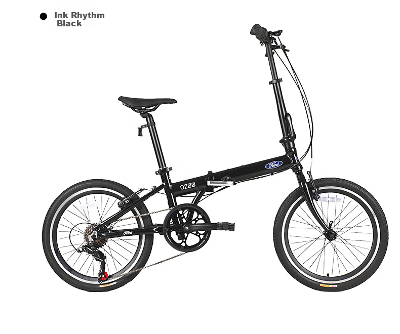 Ford Folding Bicycle Adult Student Unisex 20-inch 7-Speed Aluminum Alloy Commuter Bike Q200 Brown 8