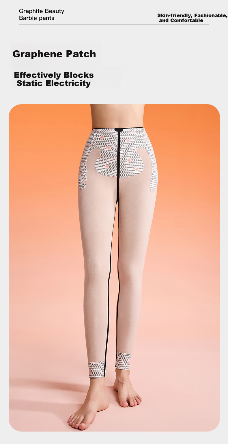 MiiOW Shark Pants [Graphene Thermal] Fleece-Lined Thickened Autumn Winter Leggings Slimming Shaping Warm Palace 2025 New Edition 9