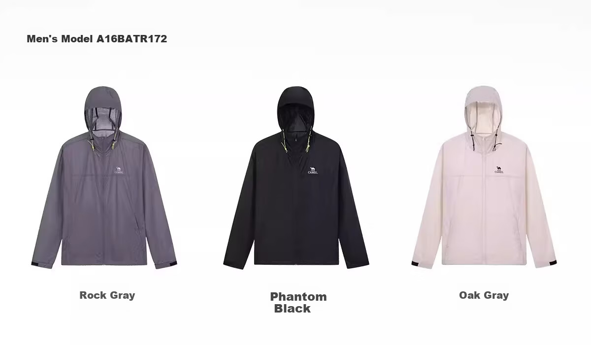 CAMEL Outdoor Sun Protection Jacket 2026 Spring Summer New Breathable Hooded Windproof Water-Repellent Durable Sports Jacket for Women R170 19