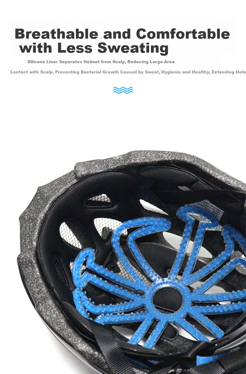Forever Outdoor Cycling Helmet Liner Pad Ventilated Breathable Hair-Friendly Universal 3